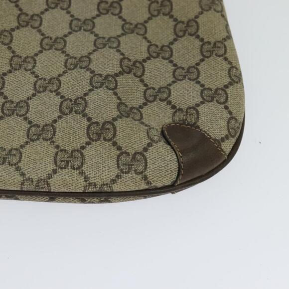 GUCCI GG Supreme Web Sherry Line Bag Pvc Beige Gold 39 02 026 - Picture 13 of 16